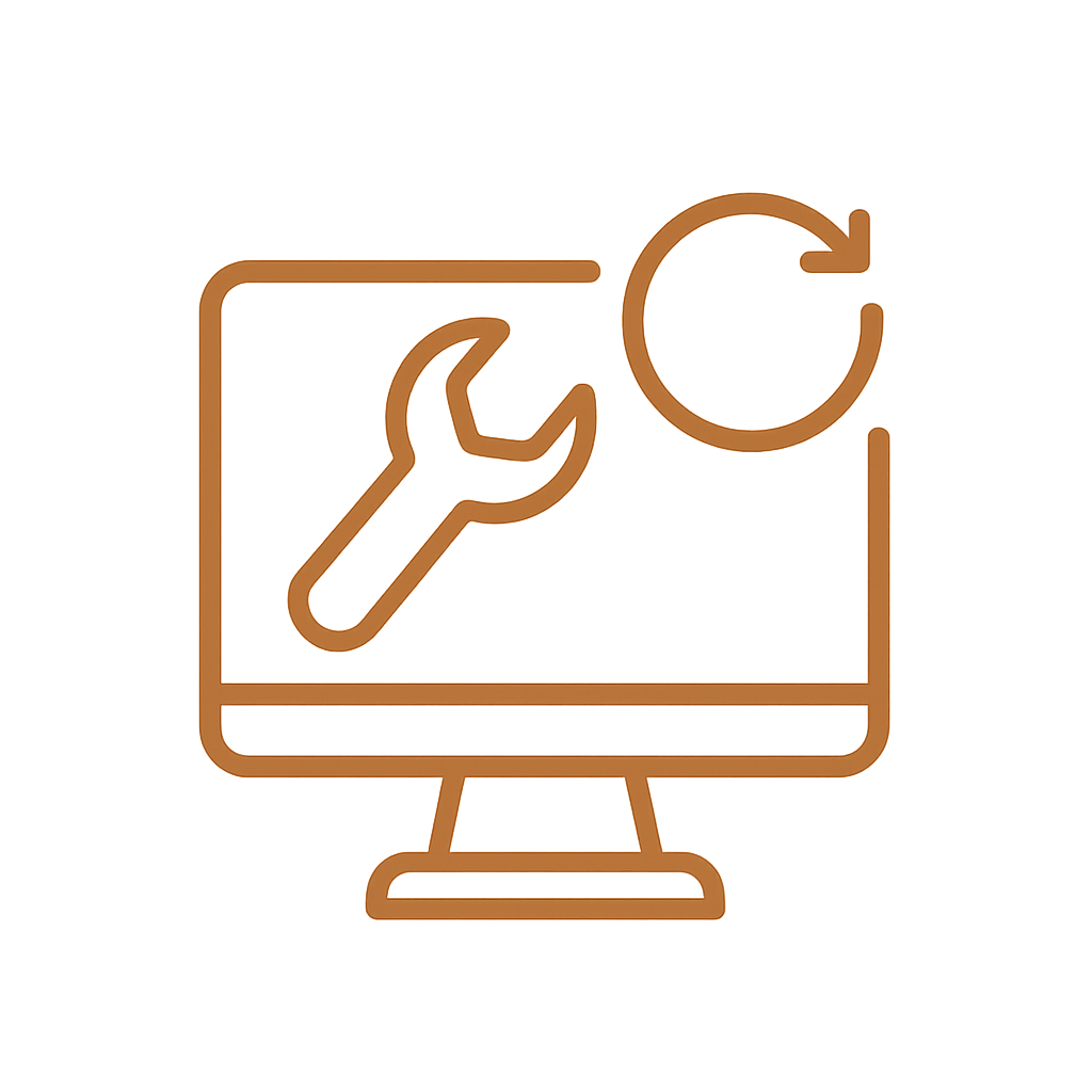 Illustration för IT-support och driftövervakning